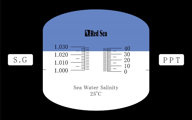 Red Sea’s Seawater salinity refractometer Red Sea’s Seawater refractometer red sea seawater refractometer. salinity test for saltwater aquariums